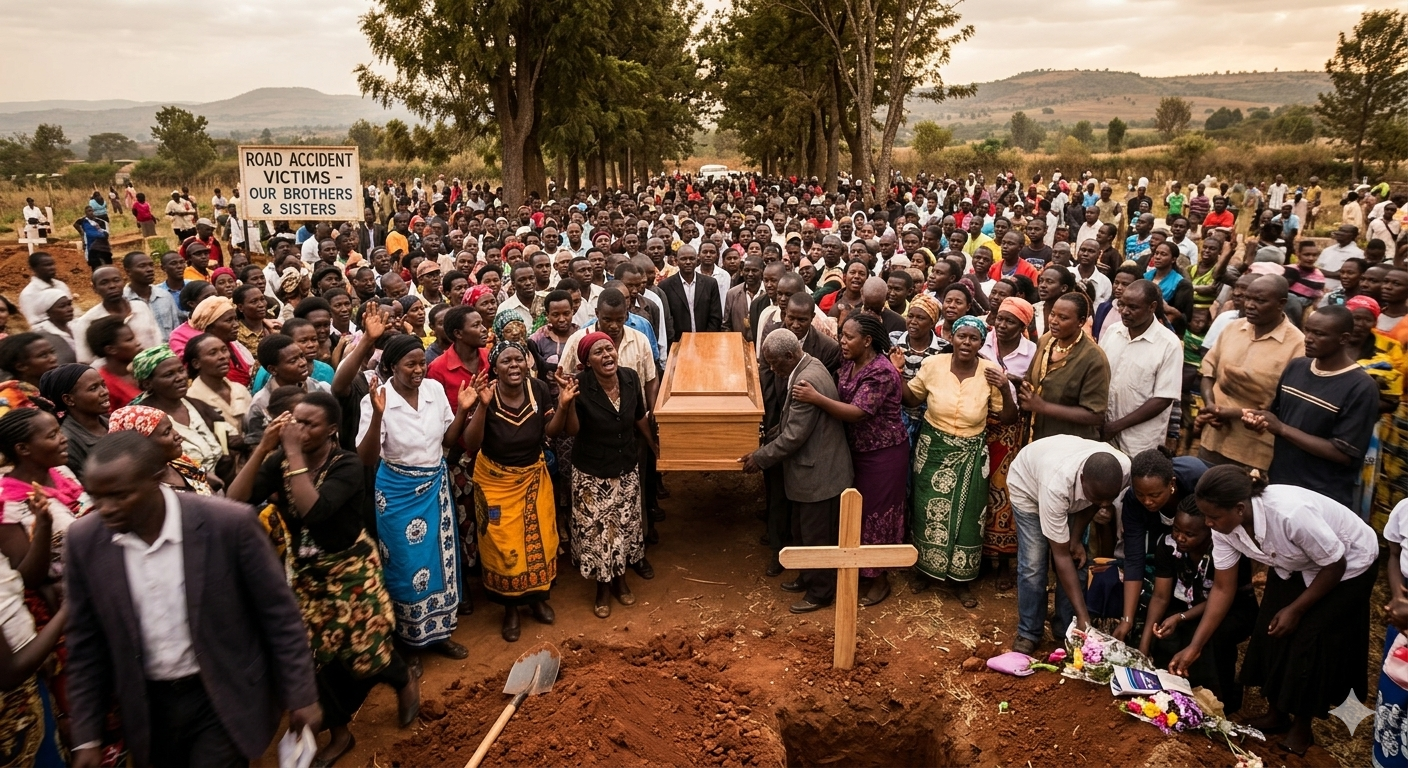 Rural Funeral Service for a Fallen Community Member